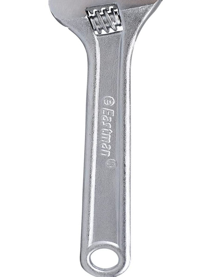 Eastman Adjustable Wrenches Set Of 1Pcs, 6/150 Mm, Fully Polished Chrome Plated Selected Alloy Steel, Fully Hardened And Tempered - E-2050 - Image 5